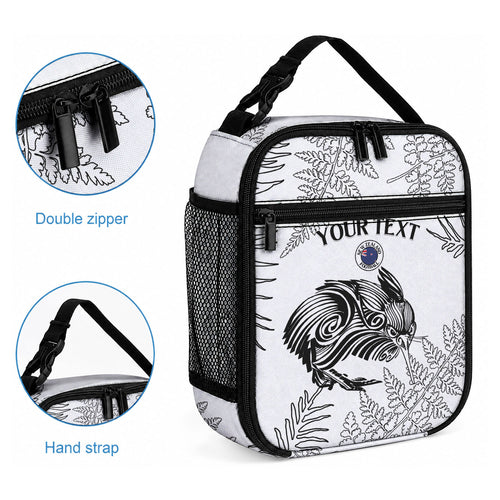 Custom New Zealand Kiwi Football Lunch Bag Aotearoa Silver Fern