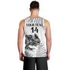 Custom New Zealand Kiwi Football Men Tank Top Aotearoa Silver Fern