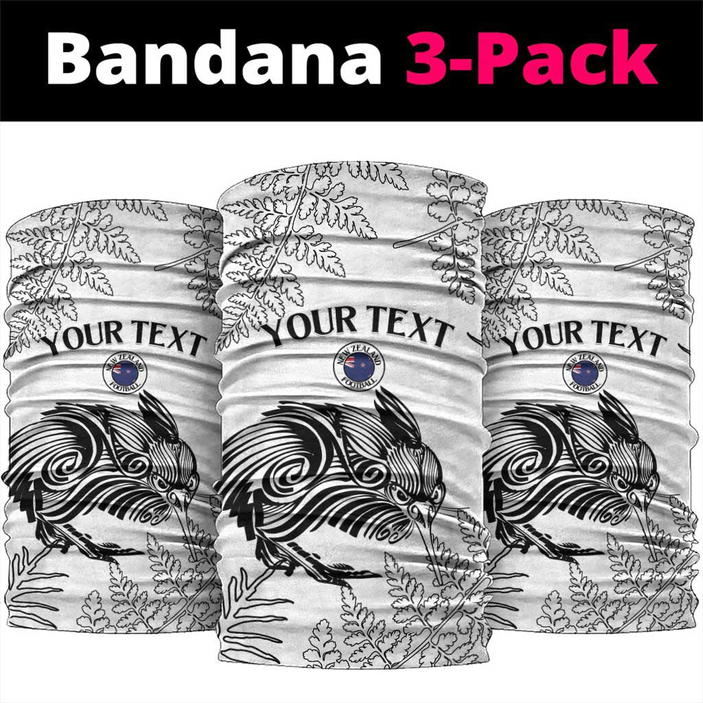 Custom New Zealand Kiwi Football Neck Gaiter Aotearoa Silver Fern - Aussie Hoodie