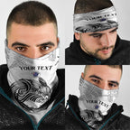 Custom New Zealand Kiwi Football Neck Gaiter Aotearoa Silver Fern - Aussie Hoodie