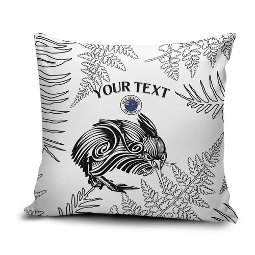 Custom New Zealand Kiwi Football Pillow Cover Aotearoa Silver Fern - Aussie Hoodie