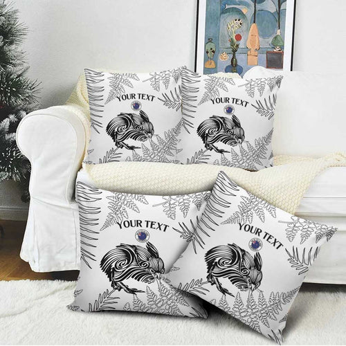 Custom New Zealand Kiwi Football Pillow Cover Aotearoa Silver Fern - Aussie Hoodie