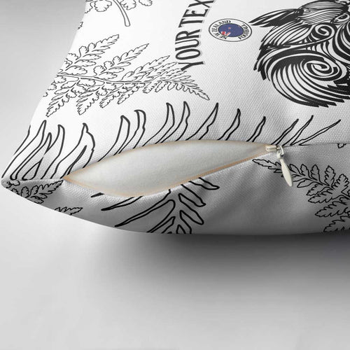 Custom New Zealand Kiwi Football Pillow Cover Aotearoa Silver Fern - Aussie Hoodie