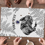 Custom New Zealand Kiwi Football Puzzle Aotearoa Silver Fern - Aussie Hoodie