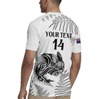 Custom New Zealand Kiwi Football Rugby Jersey Aotearoa Silver Fern