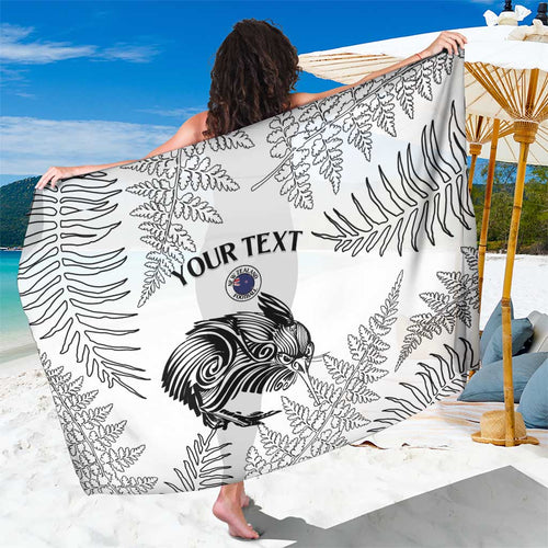 Custom New Zealand Kiwi Football Sarong Aotearoa Silver Fern