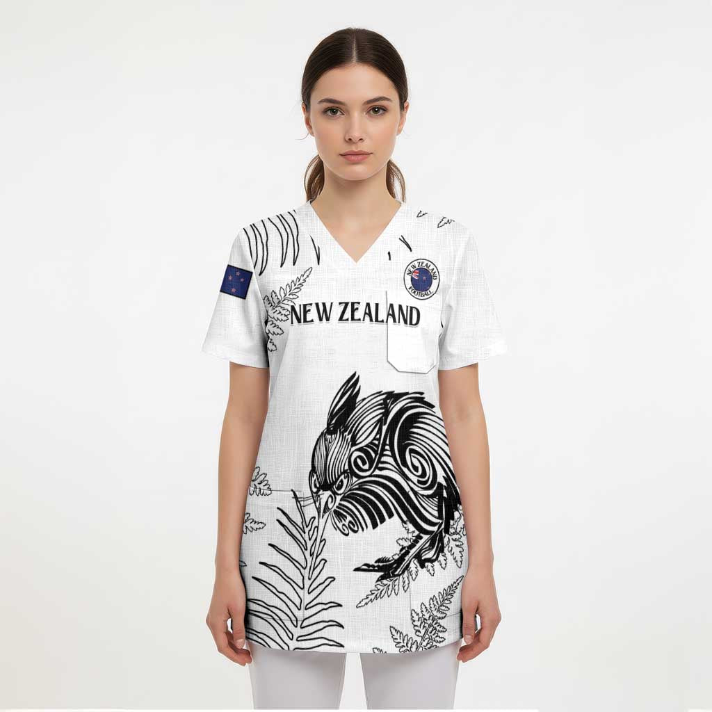 Custom New Zealand Kiwi Football Scrub Top Aotearoa Silver Fern - Aussie Hoodie