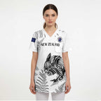 Custom New Zealand Kiwi Football Scrub Top Aotearoa Silver Fern - Aussie Hoodie
