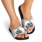 Custom New Zealand Kiwi Football Slide Sandals Aotearoa Silver Fern - Aussie Hoodie