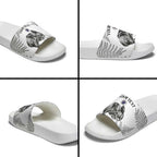 Custom New Zealand Kiwi Football Slide Sandals Aotearoa Silver Fern - Aussie Hoodie