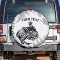 Custom New Zealand Kiwi Football Spare Tire Cover Aotearoa Silver Fern