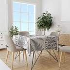 Custom New Zealand Kiwi Football Tablecloth Aotearoa Silver Fern
