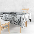 Custom New Zealand Kiwi Football Tablecloth Aotearoa Silver Fern
