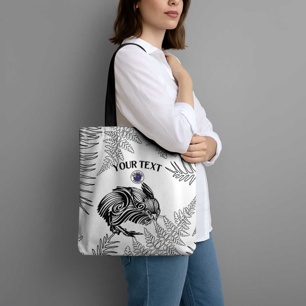 Custom New Zealand Kiwi Football Tote Bag Aotearoa Silver Fern - Aussie Hoodie