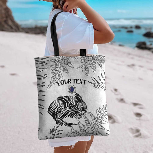 Custom New Zealand Kiwi Football Tote Bag Aotearoa Silver Fern - Aussie Hoodie