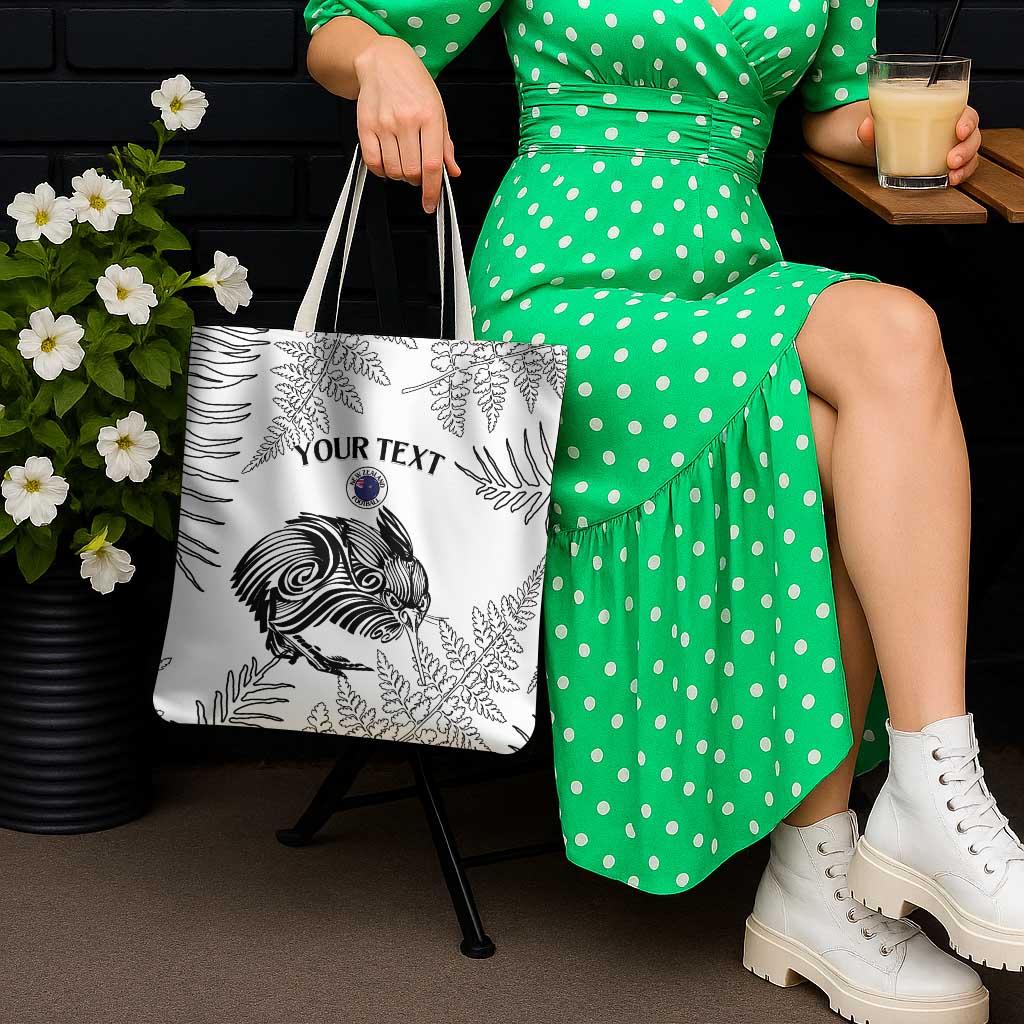 Custom New Zealand Kiwi Football Tote Bag Aotearoa Silver Fern - Aussie Hoodie