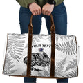 Custom New Zealand Kiwi Football Travel Bag Aotearoa Silver Fern - Aussie Hoodie