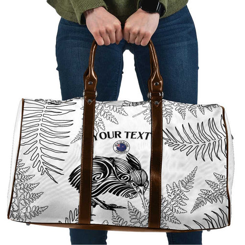 Custom New Zealand Kiwi Football Travel Bag Aotearoa Silver Fern - Aussie Hoodie