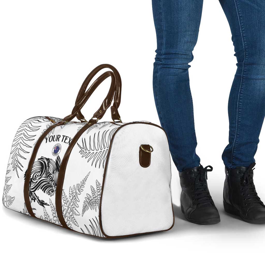 Custom New Zealand Kiwi Football Travel Bag Aotearoa Silver Fern - Aussie Hoodie