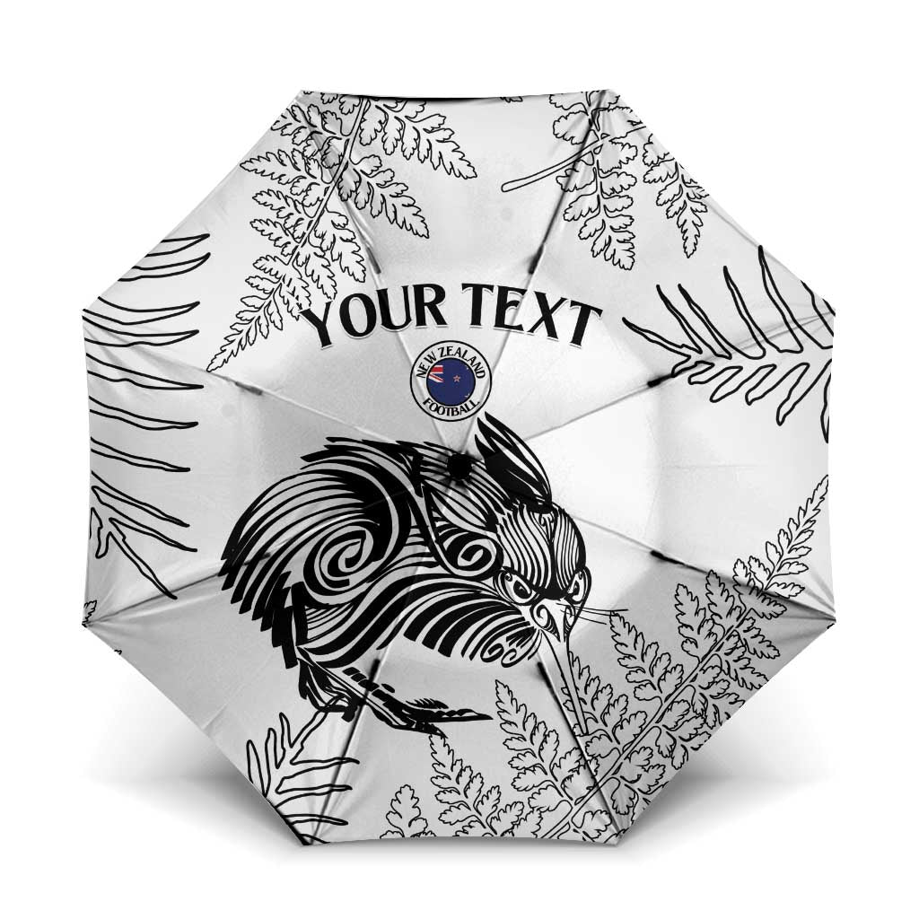 Custom New Zealand Kiwi Football Umbrella Aotearoa Silver Fern - Aussie Hoodie