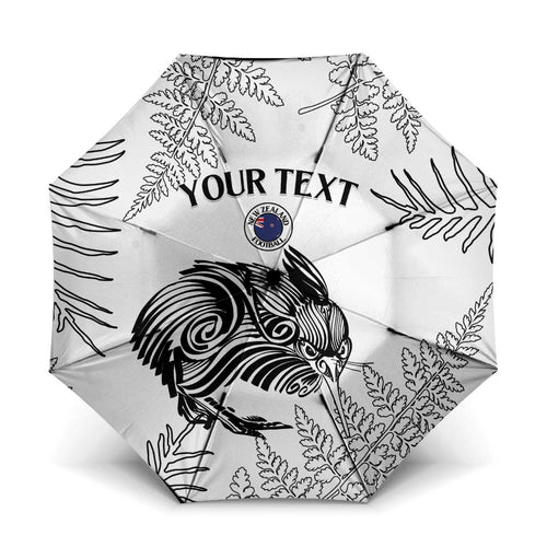 Custom New Zealand Kiwi Football Umbrella Aotearoa Silver Fern - Aussie Hoodie