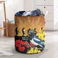 Australia Magpie ANZAC Day Laundry Basket Rising Sun 25th April Poppy Golden Wattle - Aussie Hoodie