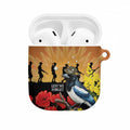 Australia Magpie ANZAC Day AirPods Case Rising Sun 25th April Poppy Golden Wattle - Aussie Hoodie