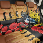 Australia Magpie ANZAC Day Back Car Seat Cover Rising Sun 25th April Poppy Golden Wattle - Aussie Hoodie