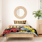 Australia Magpie ANZAC Day Bedding Set Rising Sun 25th April Poppy Golden Wattle - Aussie Hoodie
