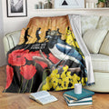 Australia Magpie ANZAC Day Blanket Rising Sun 25th April Poppy Golden Wattle - Aussie Hoodie