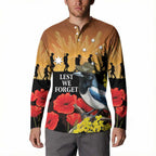 Australia Magpie ANZAC Day Button Sweatshirt Rising Sun 25th April Poppy Golden Wattle - Aussie Hoodie
