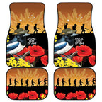Australia Magpie ANZAC Day Car Mats Rising Sun 25th April Poppy Golden Wattle - Aussie Hoodie