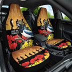 Australia Magpie ANZAC Day Car Seat Cover Rising Sun 25th April Poppy Golden Wattle - Aussie Hoodie