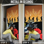 Australia Magpie ANZAC Day Door Cover Rising Sun 25th April Poppy Golden Wattle - Aussie Hoodie