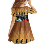 Australia Magpie ANZAC Day Family Matching Short Sleeve Bodycon Dress and Hawaiian Shirt Rising Sun 25th April Poppy Golden Wattle