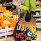 Australia Magpie ANZAC Day Grocery Bag Rising Sun 25th April Poppy Golden Wattle - Aussie Hoodie