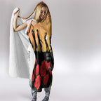 Australia Magpie ANZAC Day Hooded Blanket Rising Sun 25th April Poppy Golden Wattle - Aussie Hoodie