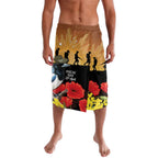 Australia Magpie ANZAC Day Lavalava Rising Sun 25th April Poppy Golden Wattle - Aussie Hoodie