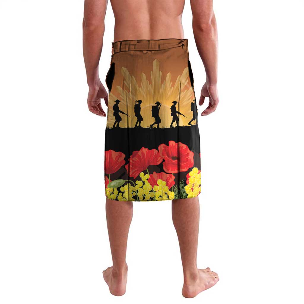 Australia Magpie ANZAC Day Lavalava Rising Sun 25th April Poppy Golden Wattle - Aussie Hoodie