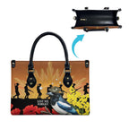 Australia Magpie ANZAC Day Leather Bag Rising Sun 25th April Poppy Golden Wattle - Aussie Hoodie