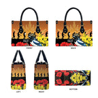 Australia Magpie ANZAC Day Leather Bag Rising Sun 25th April Poppy Golden Wattle - Aussie Hoodie