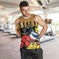 Australia Magpie ANZAC Day Men Tank Top Rising Sun 25th April Poppy Golden Wattle - Aussie Hoodie