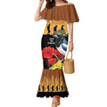 Australia Magpie ANZAC Day Mermaid Dress Rising Sun 25th April Poppy Golden Wattle - Aussie Hoodie