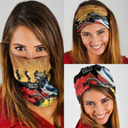 Australia Magpie ANZAC Day Neck Gaiter Rising Sun 25th April Poppy Golden Wattle - Aussie Hoodie