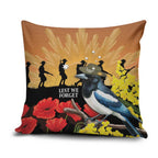 Australia Magpie ANZAC Day Pillow Cover Rising Sun 25th April Poppy Golden Wattle - Aussie Hoodie
