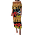 Australia Magpie ANZAC Day Puletasi Rising Sun 25th April Poppy Golden Wattle - Aussie Hoodie