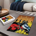 Australia Magpie ANZAC Day Puzzle Rising Sun 25th April Poppy Golden Wattle - Aussie Hoodie