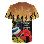 Australia Magpie ANZAC Day Rugby Jersey Rising Sun 25th April Poppy Golden Wattle - Aussie Hoodie