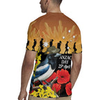Australia Magpie ANZAC Day Rugby Jersey Rising Sun 25th April Poppy Golden Wattle - Aussie Hoodie