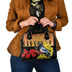 Australia Magpie ANZAC Day Shoulder Handbag Rising Sun 25th April Poppy Golden Wattle - Aussie Hoodie